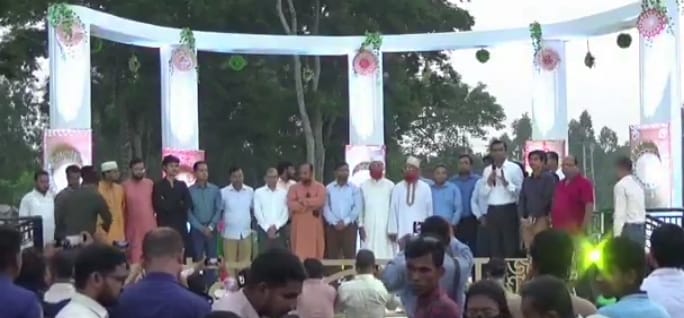 গাইবান্ধায় ঘাঘট পাড়ে মুক্তমঞ্চ উদ্বোধন