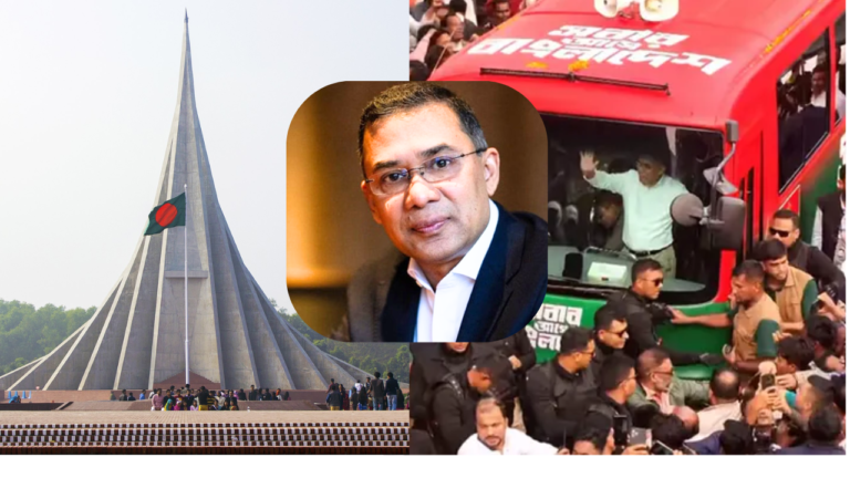জাতীয় স্মৃতিসৌধে শহীদদের প্রতি তারেক রহমানের শ্রদ্ধা